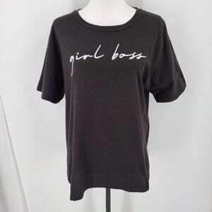 The Limited T Shirt Women's XL Girl Boss Black White